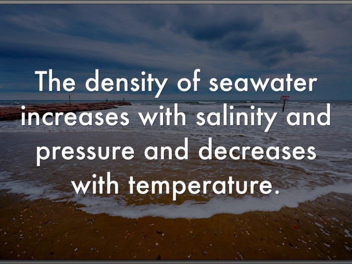 Amount of seawater that periodically