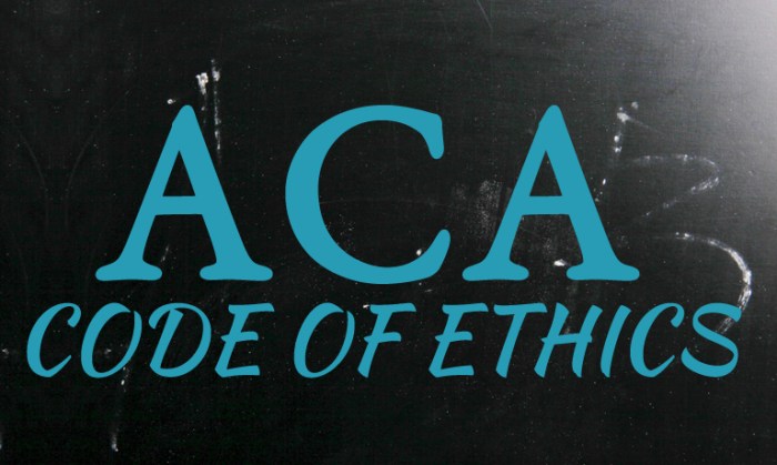 Aca code of ethics group counseling